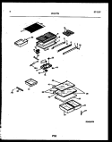 SHELVES AND SUPPORTS Diagram and Parts List for FPG17TSL0  Frigidaire Refrigerator