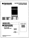 COVER Diagram and Parts List for FEF353BFDE  Frigidaire Range