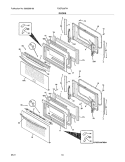 DOORS Diagram and Parts List for FGEF306TMBA  Frigidaire Wall Oven