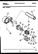 BLOWER AND DRIVE PARTS Diagram and Parts List for DG6420RW3  Frigidaire Dryer
