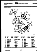 DRIVE COMPONENTS Diagram and Parts List for LT800LXH1  Frigidaire Washer