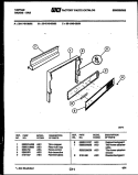 BACKGUARD Diagram and Parts List for 30-1149-23-04  Tappan Range