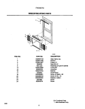 WINDOW MOUNTING PARTS Diagram and Parts List for FAC055J7A2  Frigidaire Air Conditioner