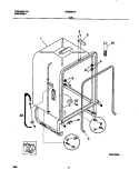 TUB Diagram and Parts List for FDB836GFB4  Frigidaire Dishwasher
