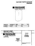 COVER Diagram and Parts List for FFU14F9GW1  Frigidaire Freezer