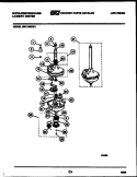 TRANSMISSION PARTS Diagram and Parts List for SM115MXW1  Frigidaire Washer