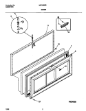 DOOR Diagram and Parts List for MFC09M6BW3  Frigidaire Freezer