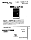 COVER Diagram and Parts List for FGF333SADD  Frigidaire Range