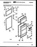 DOOR PARTS Diagram and Parts List for RA186GCD5  Frigidaire Refrigerator