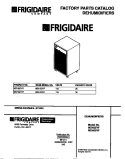 COVER Diagram and Parts List for MDH25YF1  Frigidaire Dehumidifier