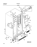 CABINET Diagram and Parts List for FRS23HF5AQ4  Frigidaire Refrigerator