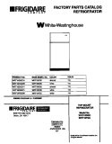 COVER Diagram and Parts List for WRT18DGCZ1  Frigidaire Refrigerator