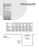 COVER Diagram and Parts List for FFHT1826LB6  Frigidaire Refrigerator
