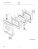 DOOR Diagram and Parts List for FGEF3031KBB  Frigidaire Range