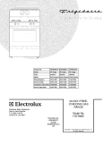 COVER Diagram and Parts List for FGFB66ECD  Frigidaire Range