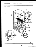 SYSTEM AND AUTOMATIC DEFROST PARTS Diagram and Parts List for FFU20F6AW4  Frigidaire Freezer