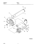 MOTOR, BLOWER Diagram and Parts List for SER341AQ0  Westinghouse Dryer