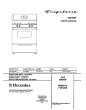 COVER Diagram and Parts List for FGF326ASE  Frigidaire Range