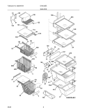 SHELVES Diagram and Parts List for GHSC39EEPW3  Frigidaire Refrigerator