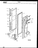 FREEZER DOOR PARTS Diagram and Parts List for FRS26XRAB0  Frigidaire Refrigerator