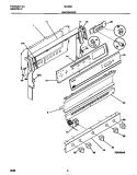 BACKGUARD Diagram and Parts List for 30-3053-00-04  Tappan Range
