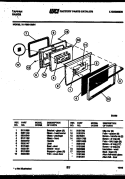 DOOR PARTS Diagram and Parts List for 31-7969-00-01  Tappan Range