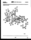 CABINET PARTS Diagram and Parts List for FPI11TLFL1  Frigidaire Refrigerator
