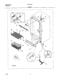CABINET Diagram and Parts List for UL4000CA0  Electrolux Freezer
