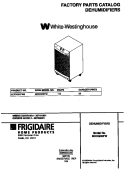 COVER Diagram and Parts List for MDDQ50FW6  Frigidaire Dehumidifier