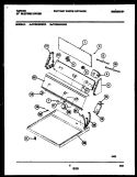 CONSOLE AND CONTROL PARTS Diagram and Parts List for TDE336RBW0  Tappan Dryer