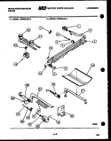 BURNER, MANIFOLD AND GAS CONTROL Diagram and Parts List for GF880KXW0  Frigidaire Range