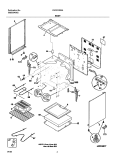 BODY Diagram and Parts List for FEF312BSA  Frigidaire Range