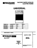 COVER Diagram and Parts List for MEF342BBWC  Frigidaire Range