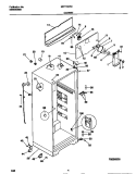 CABINET Diagram and Parts List for MRT15DRCY0  Frigidaire Refrigerator