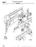 BACKGUARD Diagram and Parts List for MGF352BEDA  Frigidaire Range