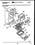 CABINET PARTS Diagram and Parts List for RT150MCH0  Frigidaire Refrigerator