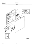 DOOR Diagram and Parts List for FDP750RCS0  Frigidaire Dishwasher