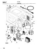FUNCTIONAL Diagram and Parts List for FMT128E1B0  Frigidaire Microwave