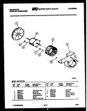 AIR HANDLING PARTS Diagram and Parts List for MH110D1UA  Kelvinator Air Conditioner