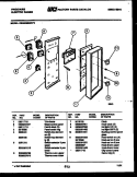 CONTROL PANEL Diagram and Parts List for REG638BNL2  Frigidaire Range