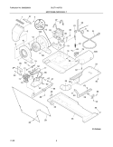 MOTOR/BLOWER/BELT Diagram and Parts List for GLGT1142FS3  Frigidaire Washer Dryer Combo