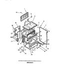 OVEN CAVITY Diagram and Parts List for RGS35CW0  Frigidaire Wall Oven