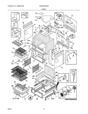 BODY Diagram and Parts List for EW30DS65GS6  Electrolux Range
