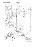 CABINET Diagram and Parts List for EW28BS71IS9  Electrolux Refrigerator