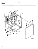 WASHER - CABINET Diagram and Parts List for MLCE52RCS1  Frigidaire Washer