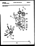 MOTOR AND IDLER ARM CLUTCH Diagram and Parts List for LCE441PL1  Frigidaire Washer