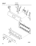 BACKGUARD Diagram and Parts List for FGF337BCC  Frigidaire Range