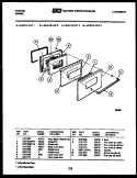 DOOR PARTS Diagram and Parts List for 30-2118-00-02  Tappan Range