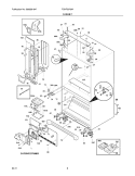 CABINET Diagram and Parts List for FGHF2378MP0  Frigidaire Refrigerator