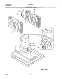 Part Location Diagram of 309632912 Frigidaire Base,compressor Mounting ,with studs